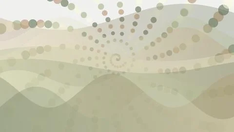 Abstract spiral pattern with soft green and beige colors Stock Illustration