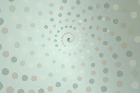 Abstract spiral pattern with soft pastel dots and swirl Stock Illustration