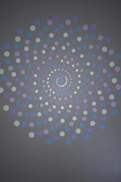 Abstract Spiral Pattern Wall Art Stock Illustration