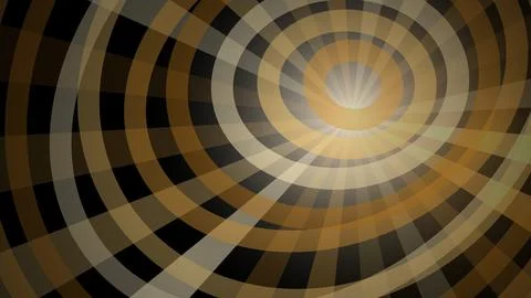 Abstract spiral pattern with warm glowing light effects Stock Illustration