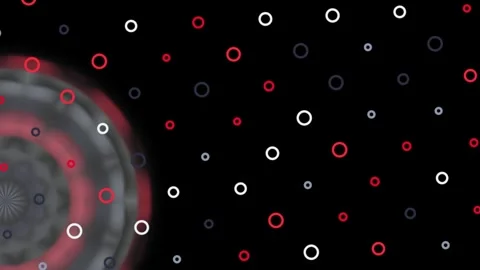 Abstract Spiral Patterns Moving in Circular Motion in Dark Studio Setting Stock Footage 337889010