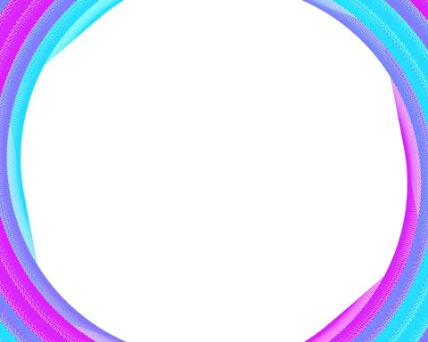 Abstract spiral rainbow design element on white background of twist lines. Ve Stock Illustration