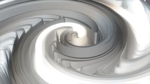 Abstract Spiral Rotating Glow Lines. Video stock 296475133
