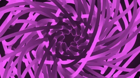 Abstract Spiral Rotating Glow Lines. Stock Footage 296526301
