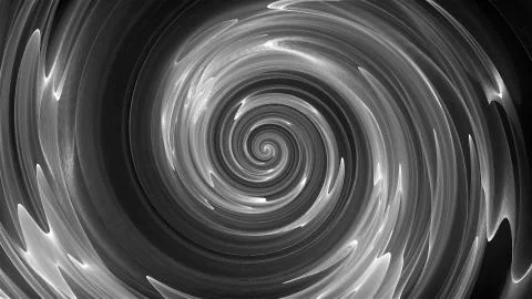 Abstract spiral rotating lines, computer generated, 3D render background 스톡 일러스트