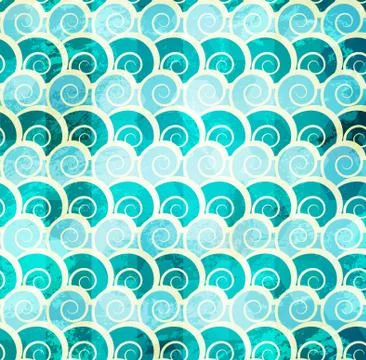 Abstract spiral seamless pattern Stock Illustration