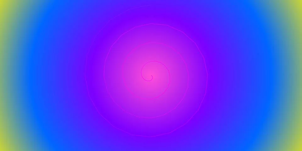 Abstract spiral shape with colorful gradient background Stock Illustration