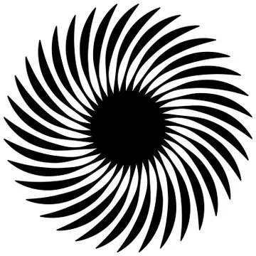 Abstract spiral shape, spiral, vortex element. Abstract radial, concentric el Stock-Illustration