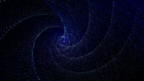 Abstract spiral-shaped space background Illustrazione stock