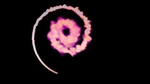 Abstract spiral smoke Stock Illustration