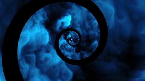 Abstract spiral smoke Stock Illustration