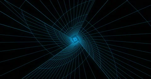 Abstract Spiral Tunnel Loop Stock Footage 156504434