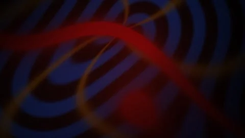 Abstract Spiral Vortex Animation with Glowing Red and Orange Light Trails Stock Footage 344719216