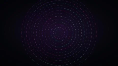 Abstract spiral vortex of glowing dots, dark background, motion graphic. Stock Footage 341770657