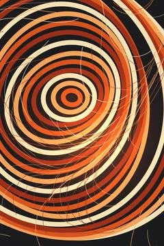 Abstract Spiral Vortex Pattern Фото