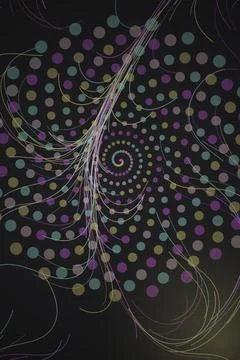 Abstract Spiral Vortex Pattern 스톡 사진