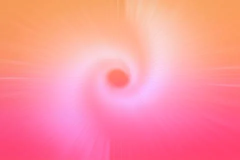 Abstract spiral vortex is swirling in flat design, with radiating radial Illustrazione stock