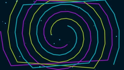 Abstract spiral wave pattern animation for background, hypnotic graphic desig Stock Footage 339773463