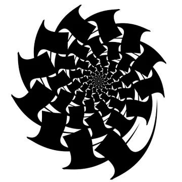 Abstract spiral on a white background object Иллюстрация