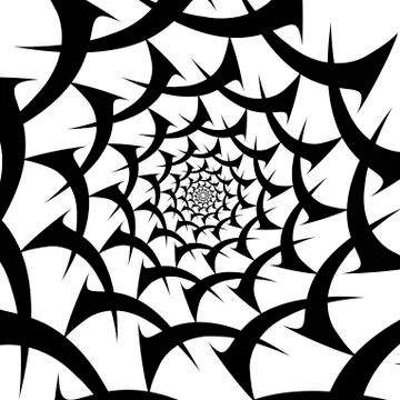 Abstract spiral on a white background object Stock Illustration