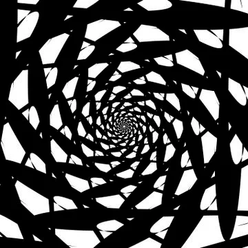 Abstract spiral on a white background object Stock Illustration