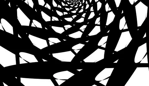 Abstract spiral on a white background object Ilustração Stock