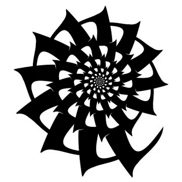 Abstract spiral on a white background object Stockillustratie
