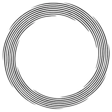 Abstract spirally element. Spinning, vortex graphic. Concentric circles. Stock Illustration