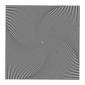 Abstract spirally, inward rotating square. Vortex, spiral geometric pattern m イラスト素材