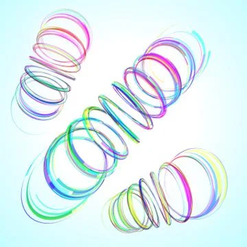 Abstract Spirals Illustrazione stock