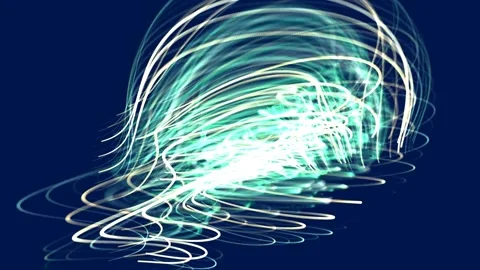 Abstract Spirals Strings Lights Motion Background Stock Footage 276629293