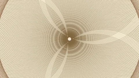 Abstract Spirograph Line Art Pattern Stock Illustration