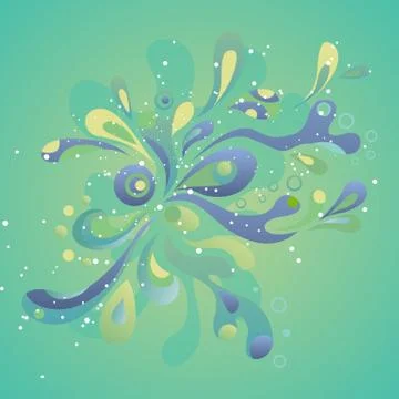 Abstract splash background Stock Illustration
