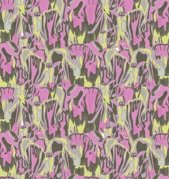 Abstract splash floral seamless pattern. Spotted nature texture Stock Illustration