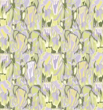 Abstract splash floral seamless pattern. Spotted nature texture Stock Illustration