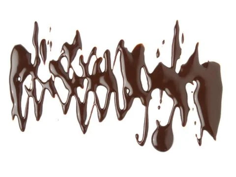 Abstract splash of liquid chocolate Stock Photos