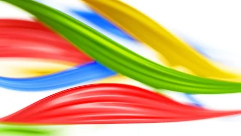 Abstract splash paint isolated white background. 3d illustration, 3d renderin Stockillustratie