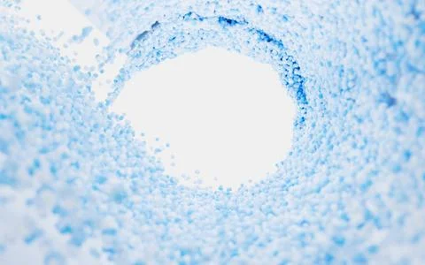 Abstract splash particles and balls, 3d rendering. Stock-Illustration