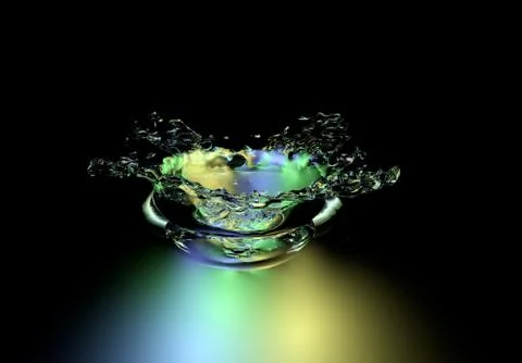 Abstract splash in water Illustrazione stock