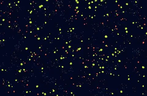 Abstract splashes black background cosmic Stock Illustration