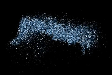 Abstract splashes of water on black background. Stock-Illustration