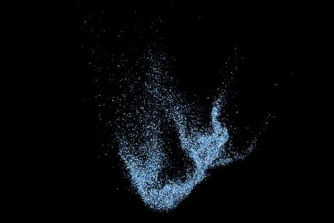 Abstract splashes of water on black background. 스톡 일러스트