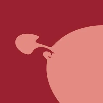 Abstract Splat Shape. Funny Creative Background. Artistic Fantasy Illustration. Stock Illustration