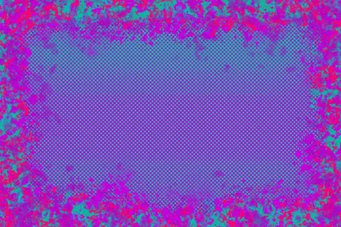 Abstract Splatter Border Stock Illustration