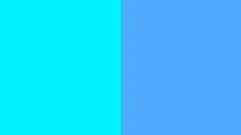 Abstract Split Screen Background in Vibrant Cyan and Blue Stock-Footage 347626412