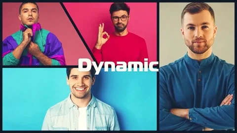 Abstract Split Screen Opener | Dynamic Multiframe Intro Stock After Effects