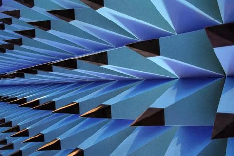 Abstract sponge tip in pencil form, blue Stock Photos