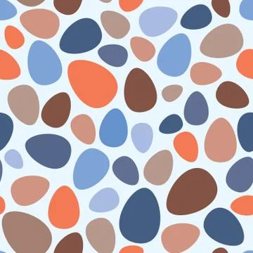 Abstract spot holiday pattern. Easter seamless background. Stock Illustration