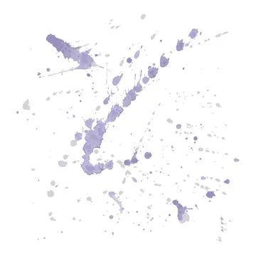 Abstract spot, lilac splash pattern. Watercolor hand drawn background Illustrazione stock