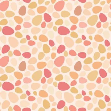 Abstract spot pattern. Easter egg seamless background. Drops Stock Illustration